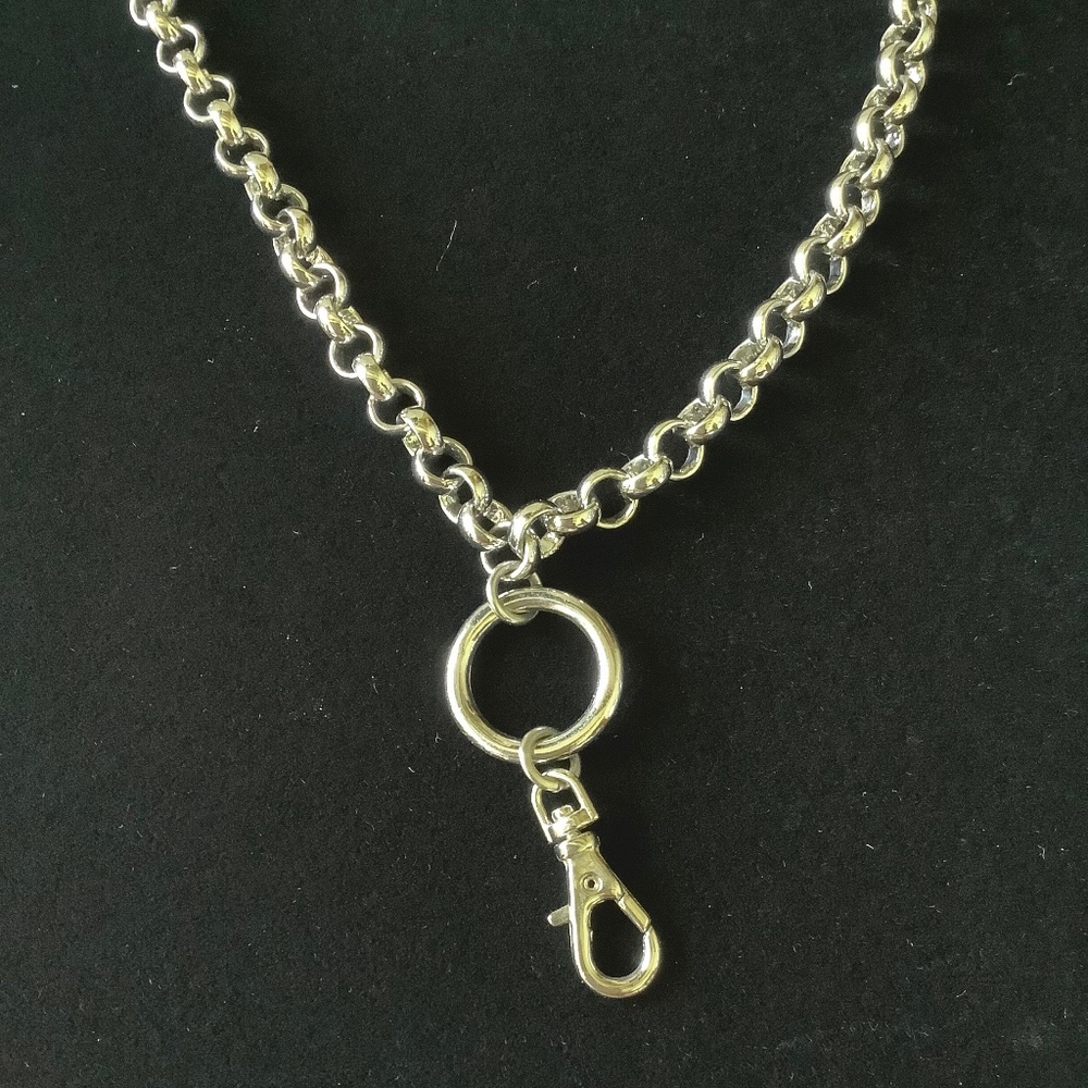 25” Silver Jewel Kade chunky cable chain necklace